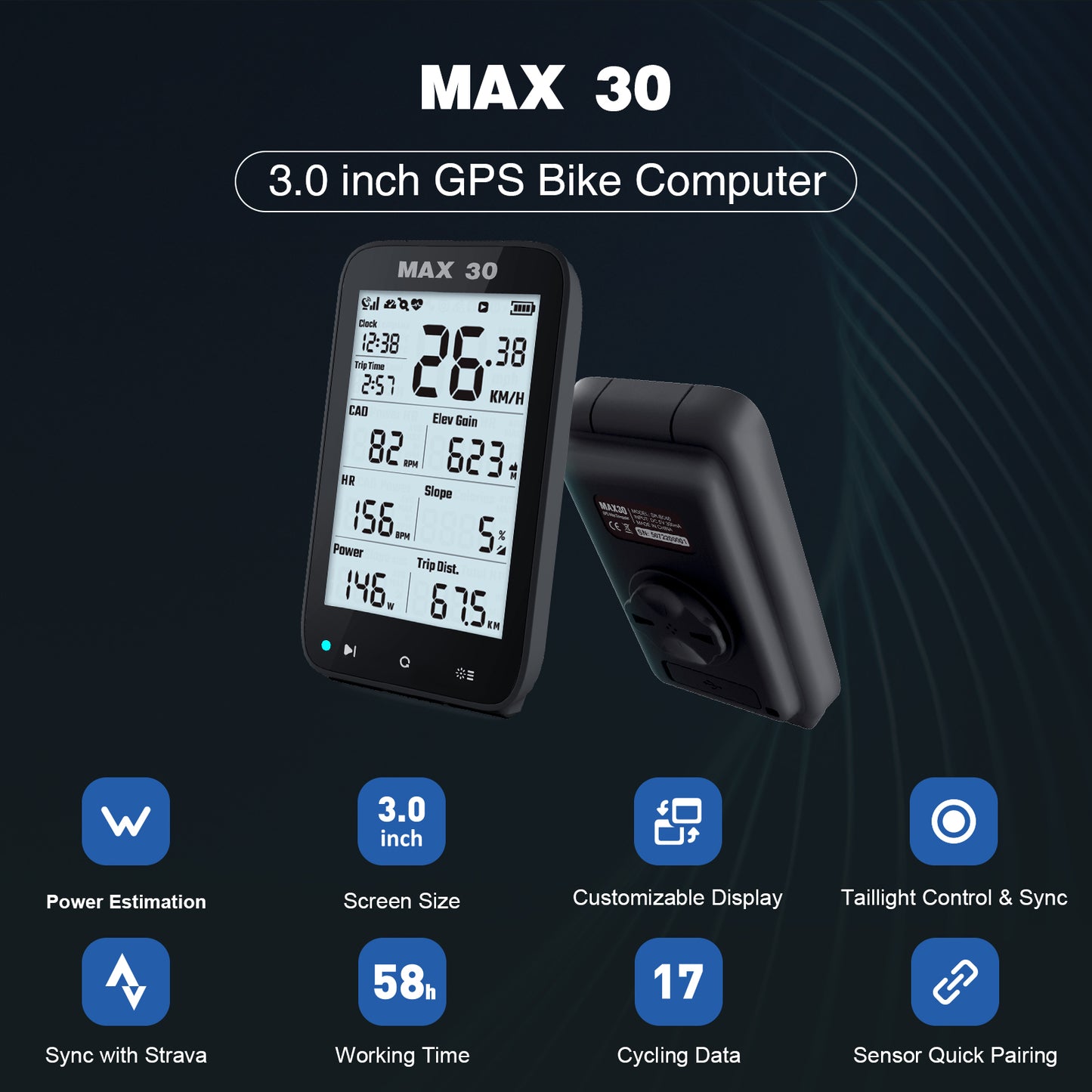 SHANREN MAX30 GPS Bike Computer