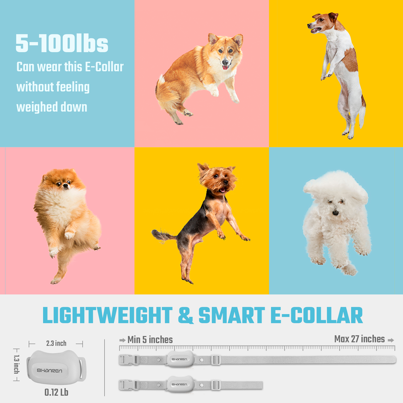 SHANREN Shock Collar for Small Medium Dogs(5-100 lbs) - 1500 Ft Dog Training Collar with Remote for Large Dog - E Collar for Dogs Training