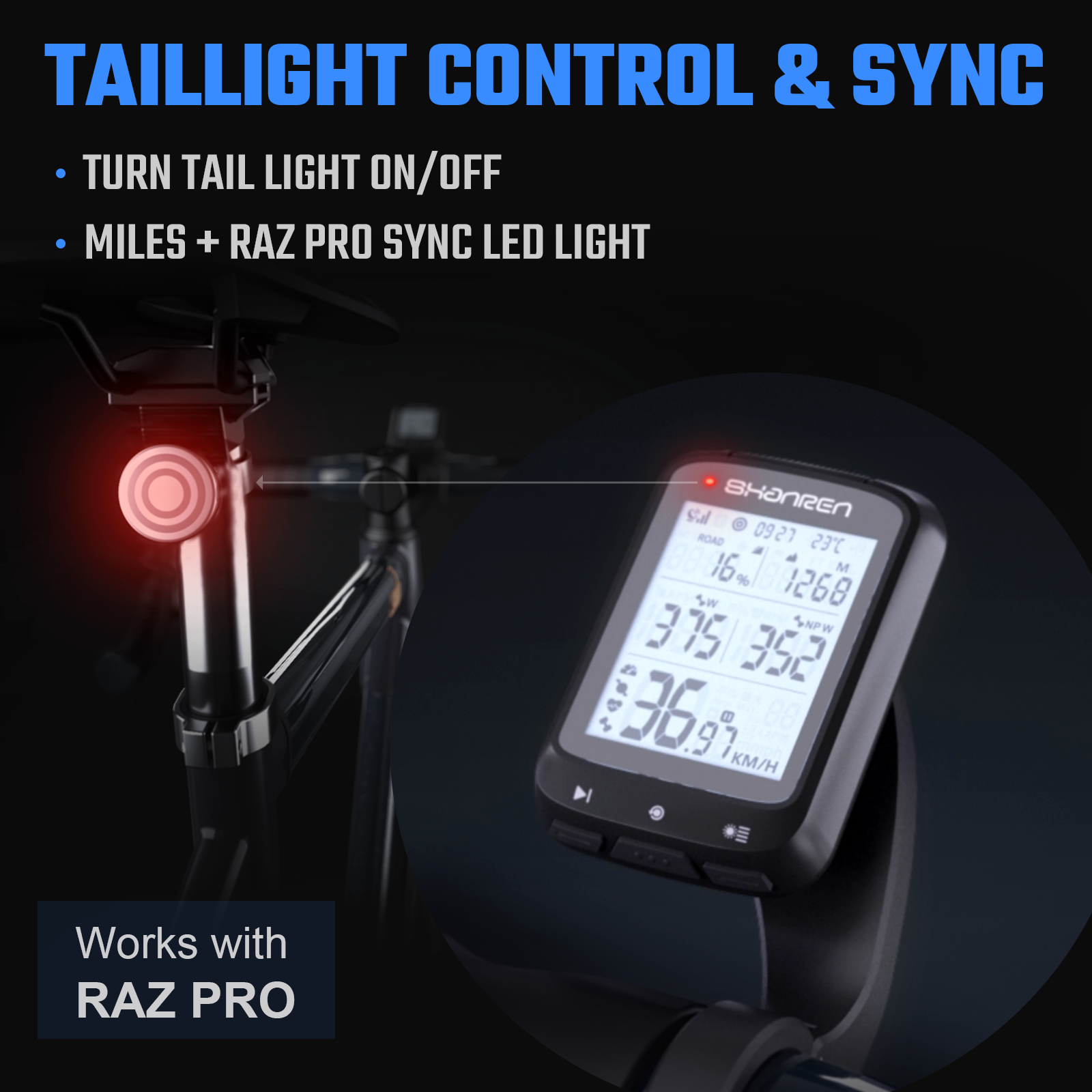 Road clearance bike speedometer