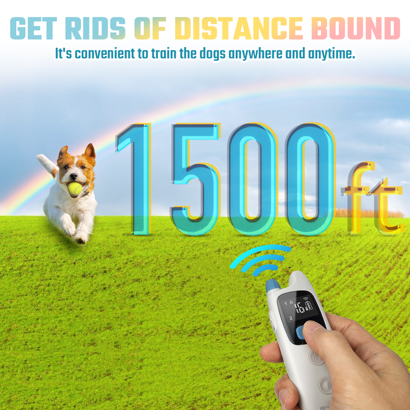 SHANREN Shock Collar for Small Medium Dogs(5-100 lbs) - 1500 Ft Dog Training Collar with Remote for Large Dog - E Collar for Dogs Training